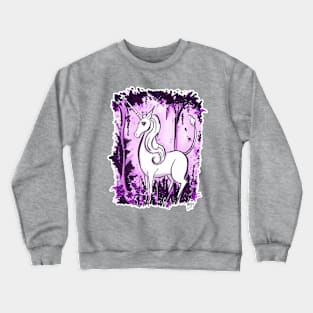 Purple Unicorn Crewneck Sweatshirt